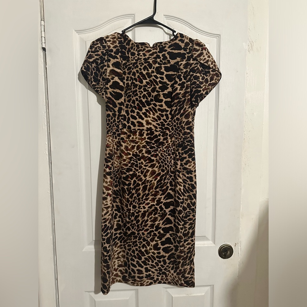 Calvin Klein cheetah print dress